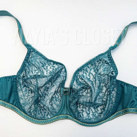 Empreinte 30E Allure 07205 Seamless Lace Underwire T-Shirt Bra in Jade/Green - Picture 8 of 16